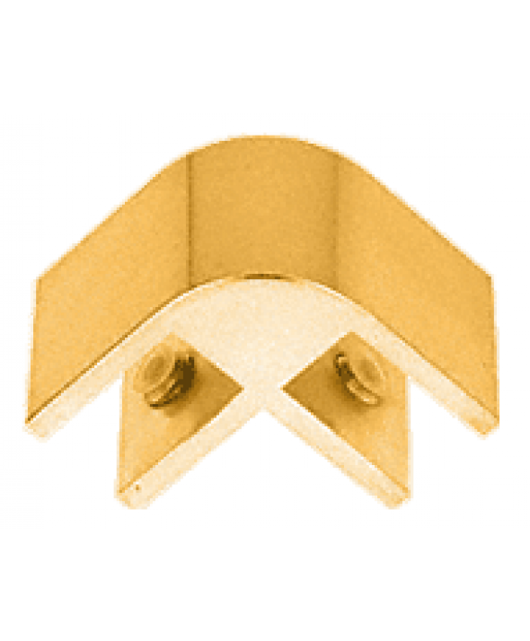 Anodized Gold 2-Way 90° Economy Glass Connector for 1/2 inch Glass