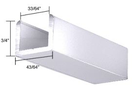 U-Channel for 1/2 inch Thick Glass