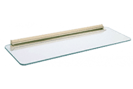 6 X 18 inch Decorative Glass Shelf Kits w/ Bracket
